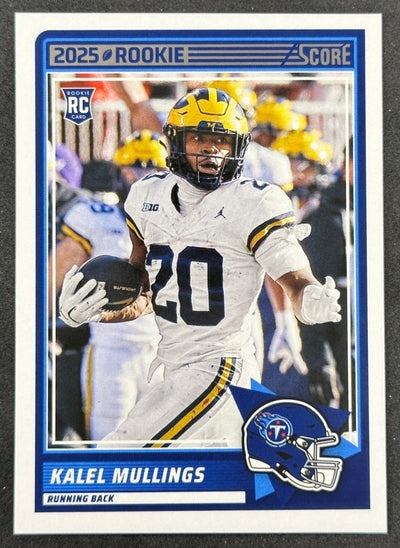 Kalel Mullings Score Rookie Tennessee Titans Sports Trading Cards