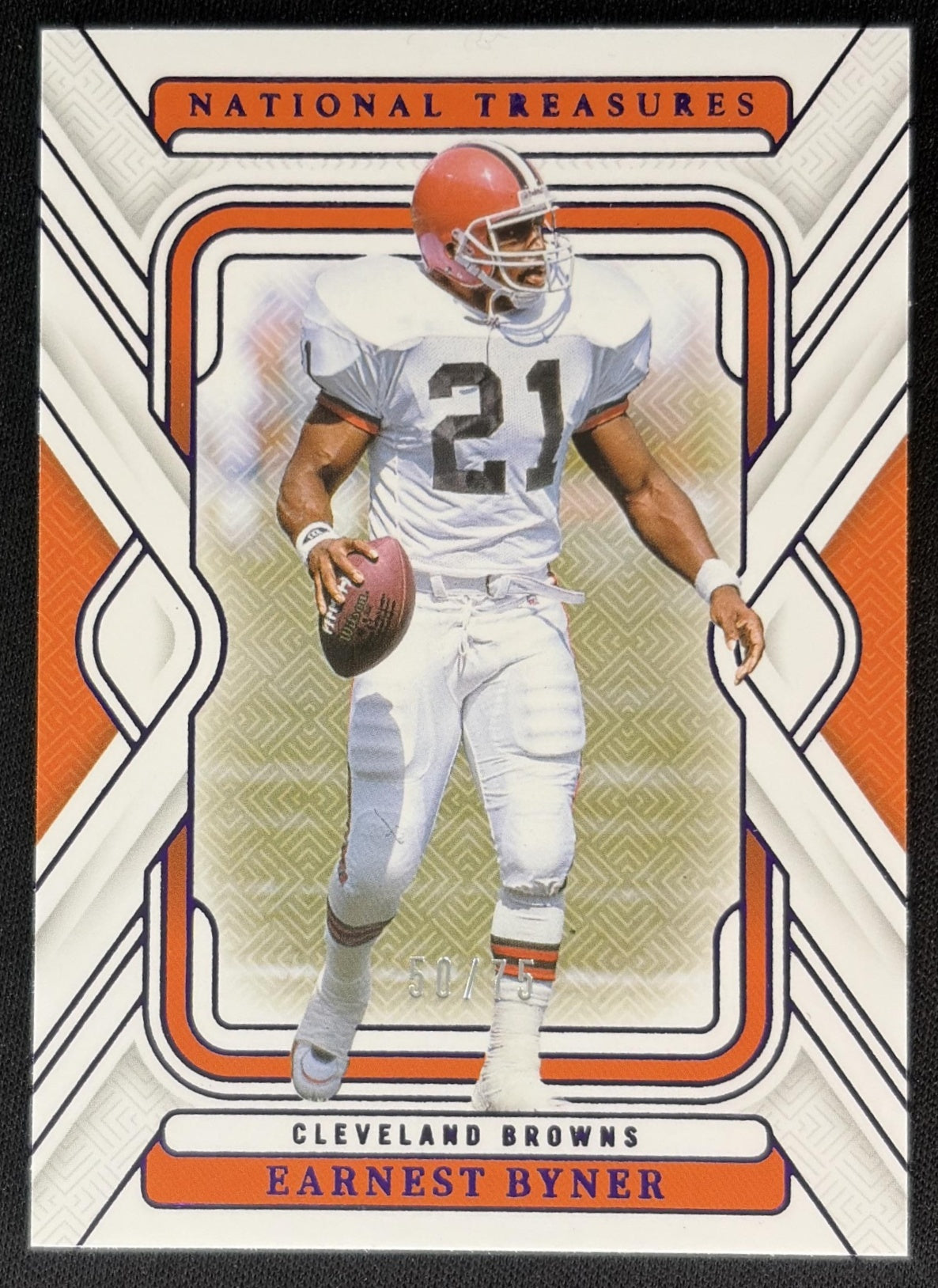 Earnest Byner 2024 Panini National Treasures Purple /75 Browns Sports Trading Card