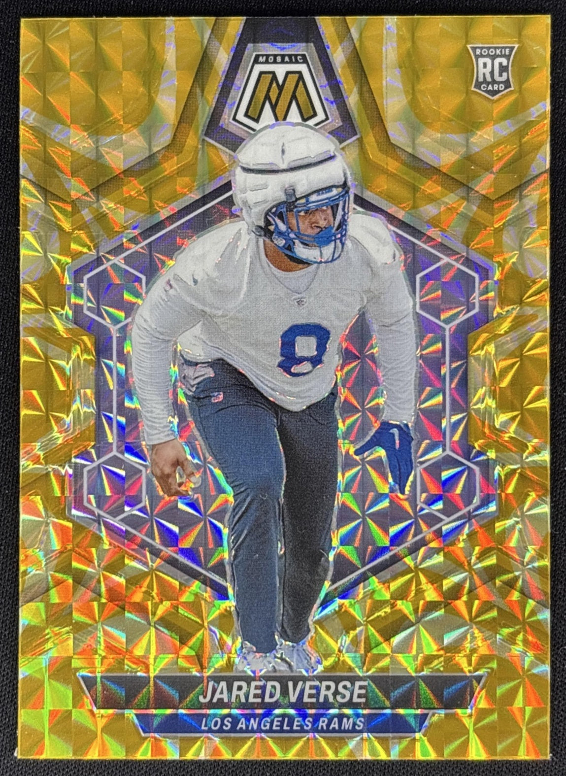 Jared Verse 2024 Panini Mosaic Reactive Yellow Prizm Rams Browns Sports Trading Cards