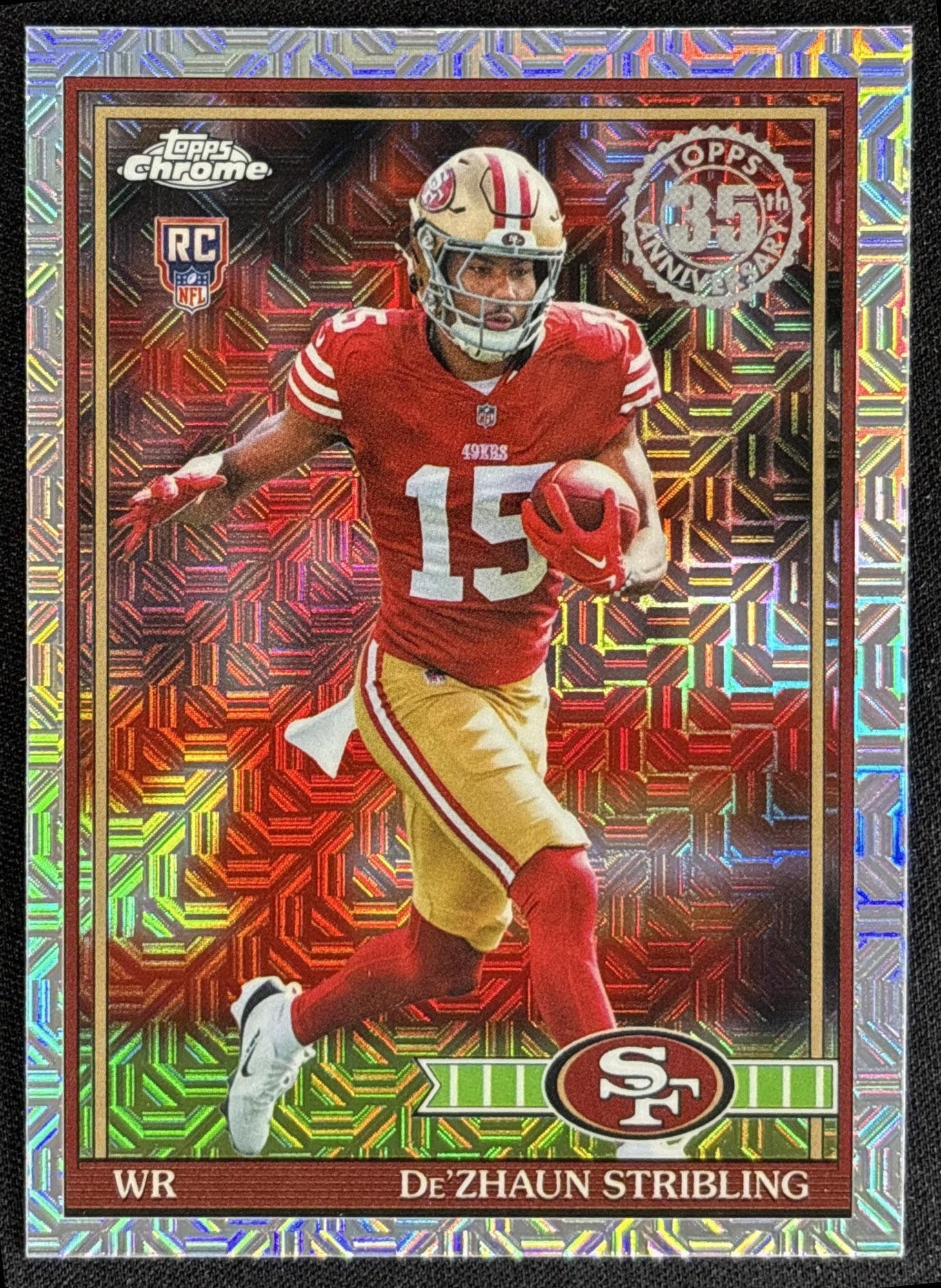 De'Zhaun Stribling 2026 Topps 1991 Chrome Rookie Mojo Refractor 49ers