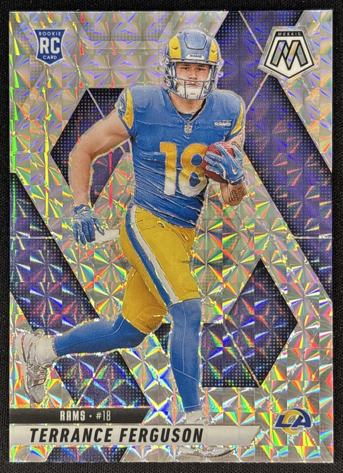 Terrance Ferguson 2025 Panini Mosaic Rookies Mosaic Prizm Rams front