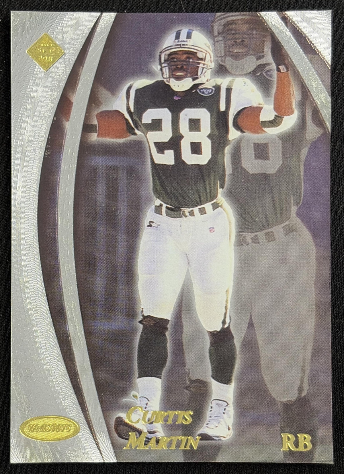 Curtis Martin 1998 Collector's Edge Masters /5000 Jets RB sports trading card front
