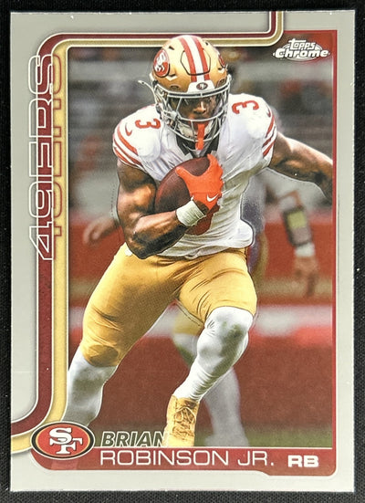 Brian Robinson Jr. 2025 Topps Chrome 49ers Default Title