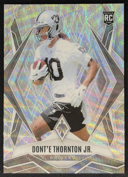Dont'e Thornton Jr. 2025 Panini Phoenix Wave Prizm /199 Raiders Sports Trading Cards