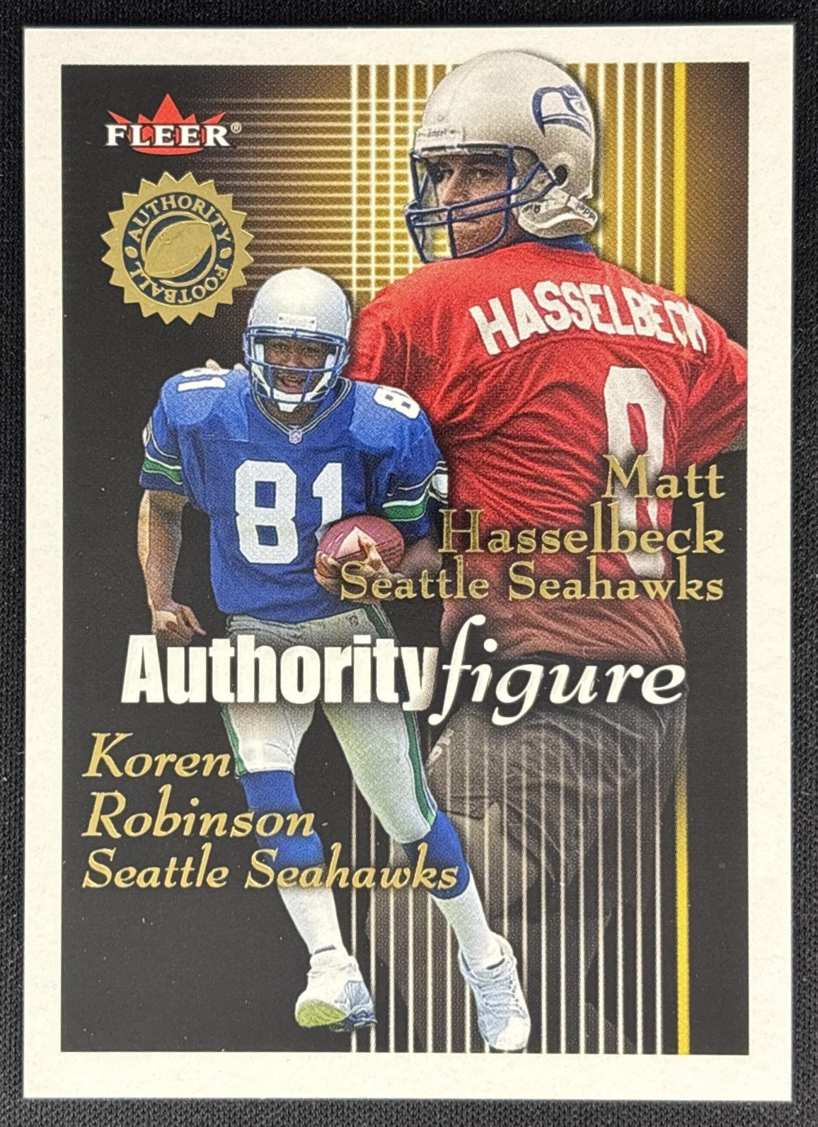 Koren Robinson 2001 Authority Figure Seahawks front