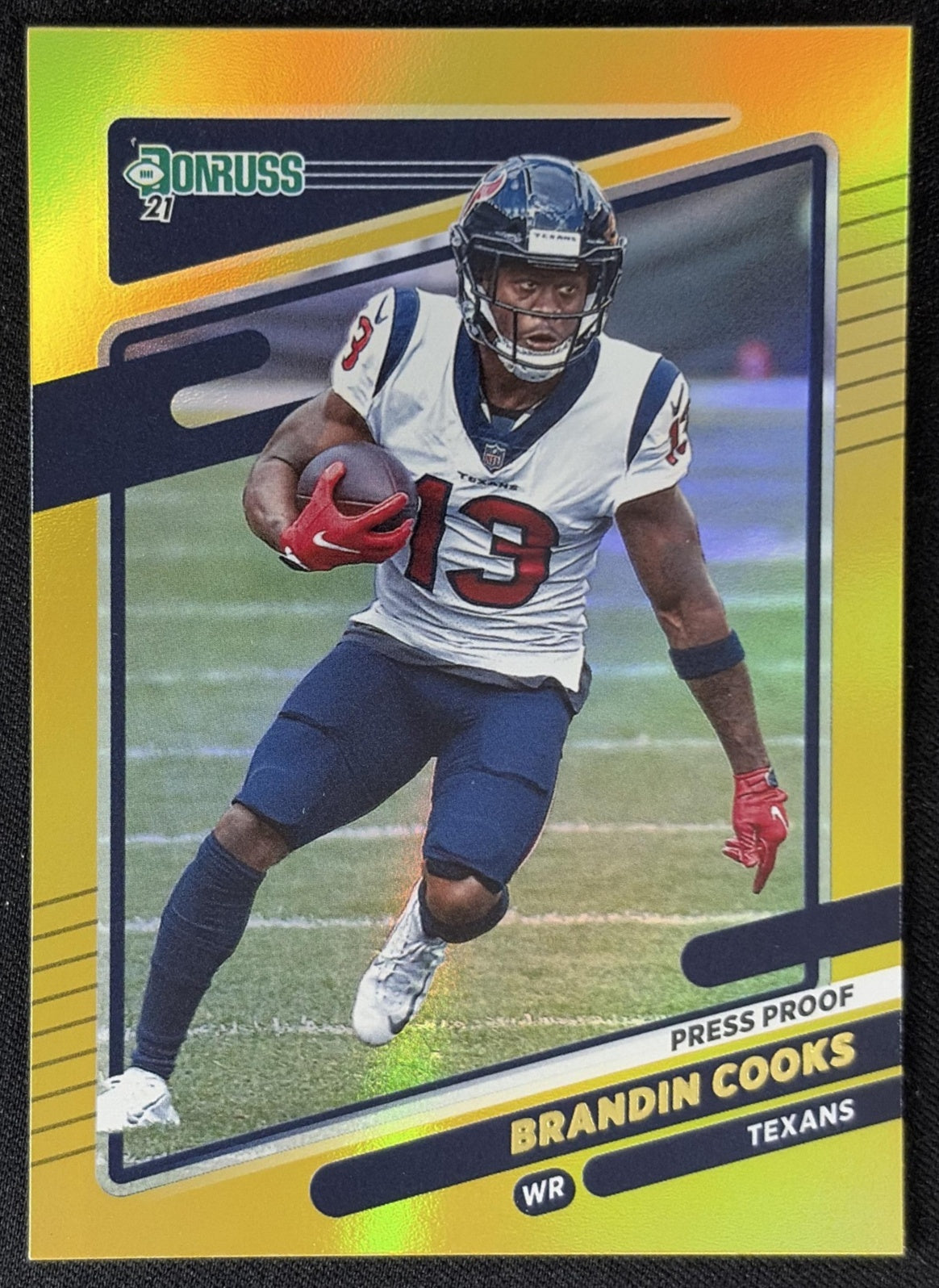 Brandin Cooks 2021 Panini Donruss Press Proof Premium Texans - Houston Texans
