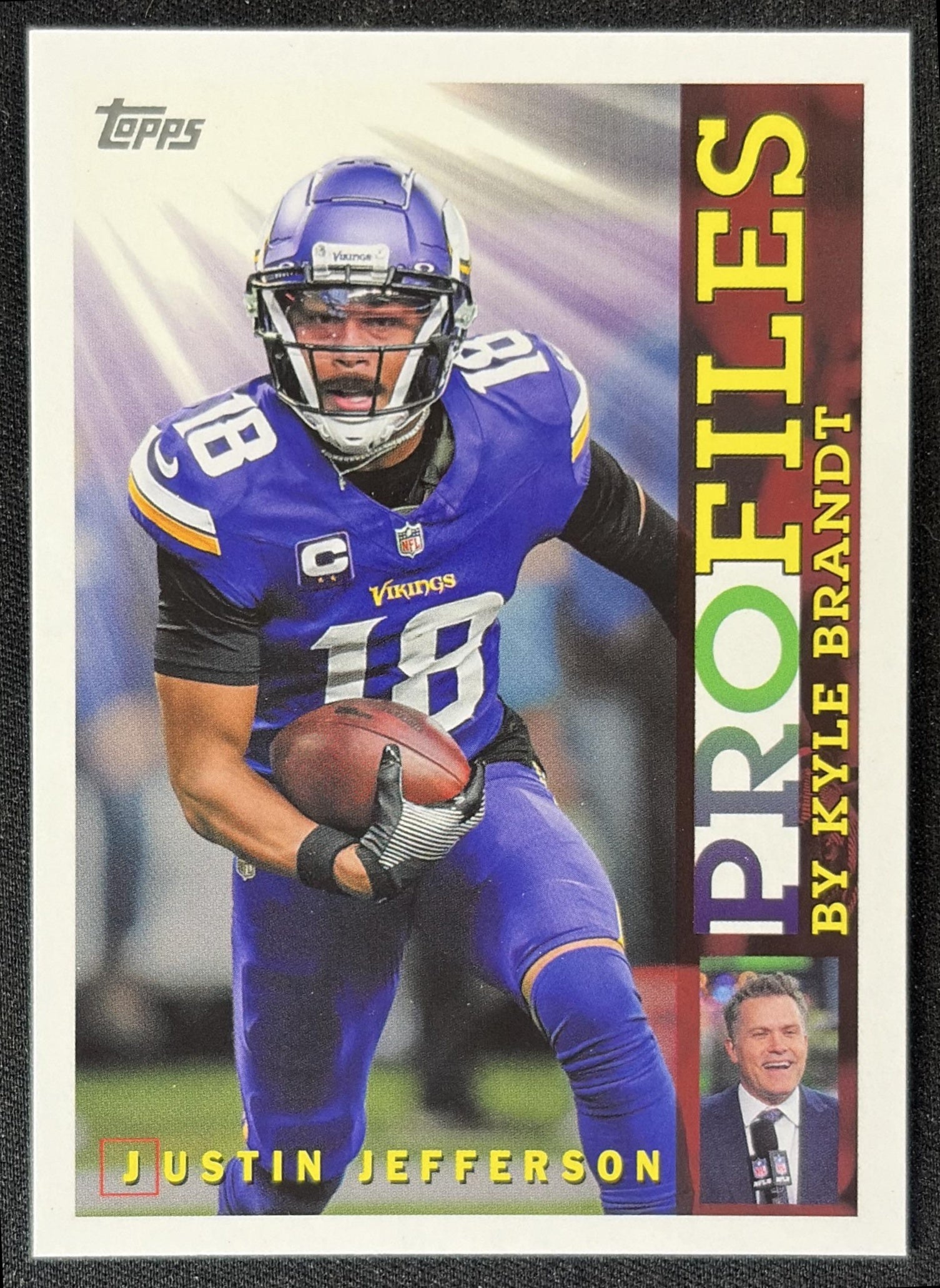 Justin Jefferson 2026 Topps Profiles Vikings front