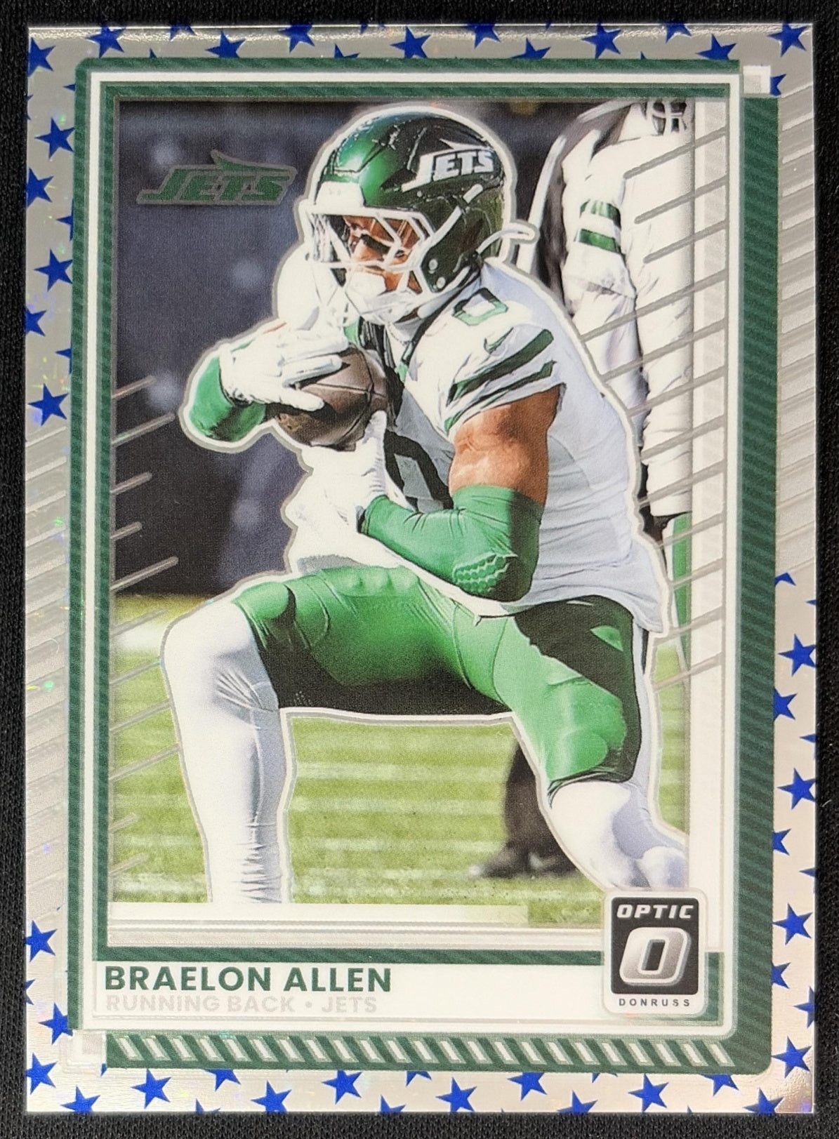 Braelon Allen 2025 Panini Donruss Optic Stars Prizm Jets Football