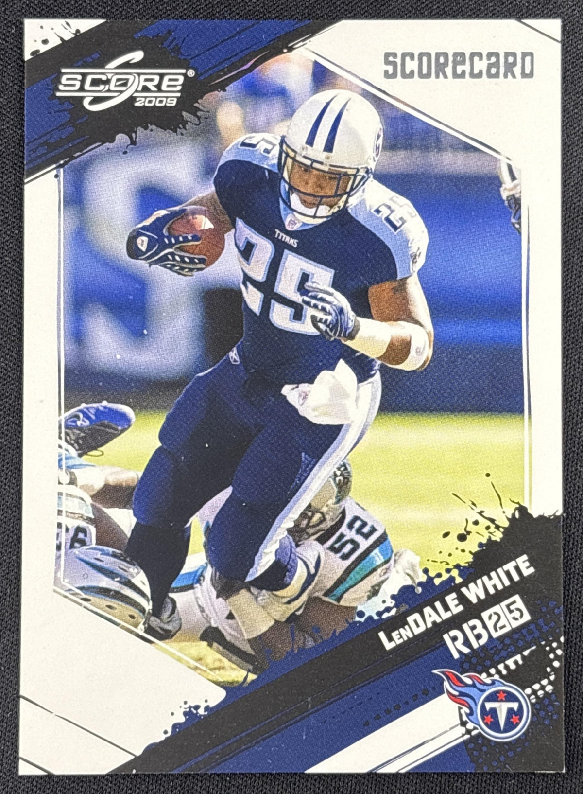 LenDale White 2009 Panini Score Scorecard /299 Titans