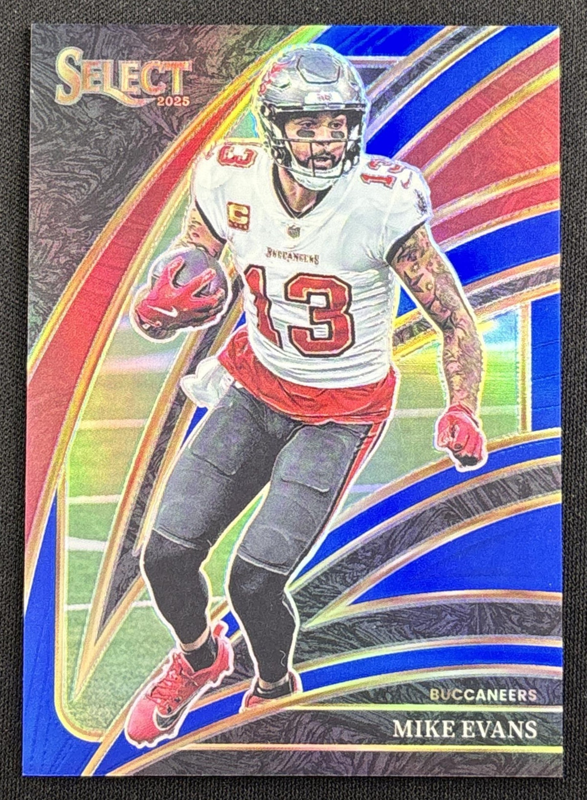 Mike Evans 2025 Panini Select Club Level Blue Prizm /99 Buccaneers
