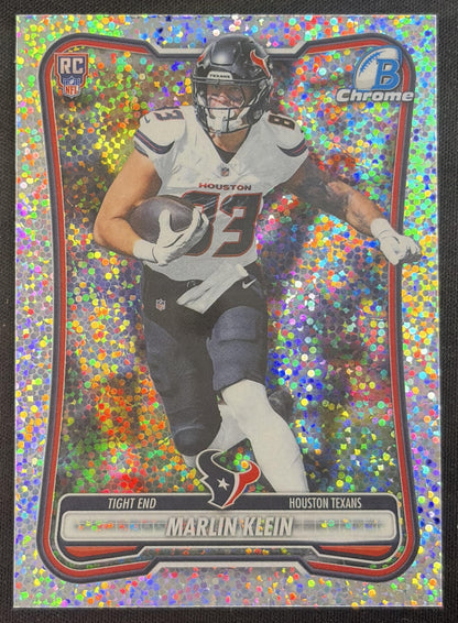 Marlin Klein 2026 Bowman Chrome NFL Speckle Refractor Texans