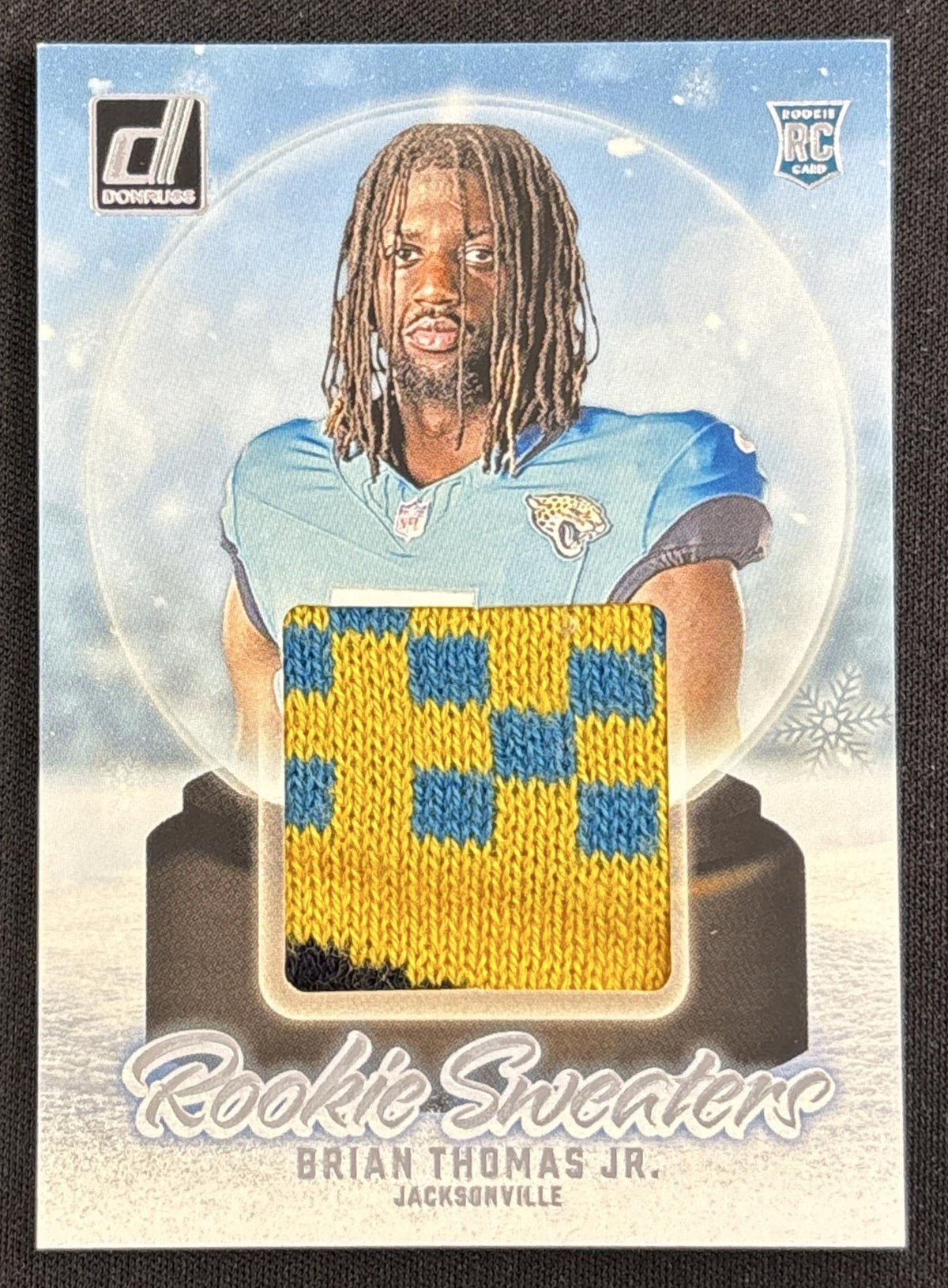 Brian Thomas Jr. 2024 Panini Donruss Rookie Holiday Sweater Jaguars