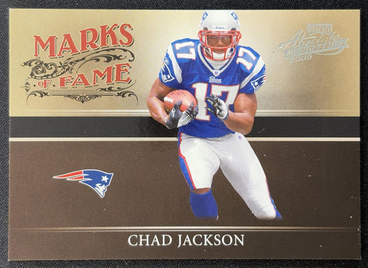 Chad Jackson 2006 Absolute Memorabilia Marks of Fame Spectrum /250 Patriots front