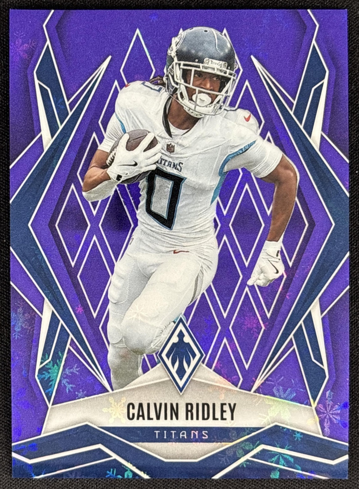 Calvin Ridley 2025 Panini Phoenix Purple Winter Prizm /249 Titans