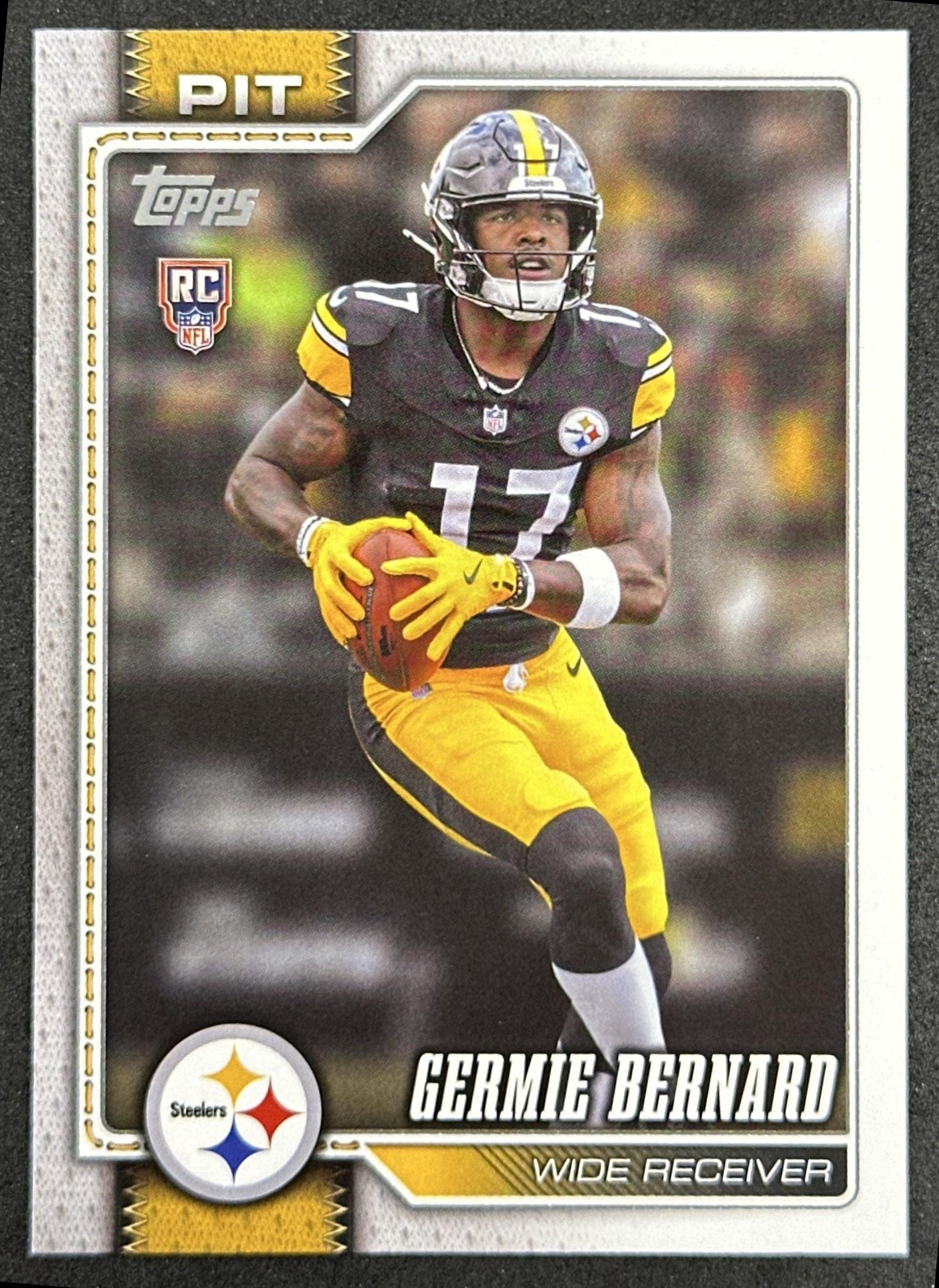 Germie Bernard 2026 Topps Flagship Rookie Steelers Sports Trading Card
