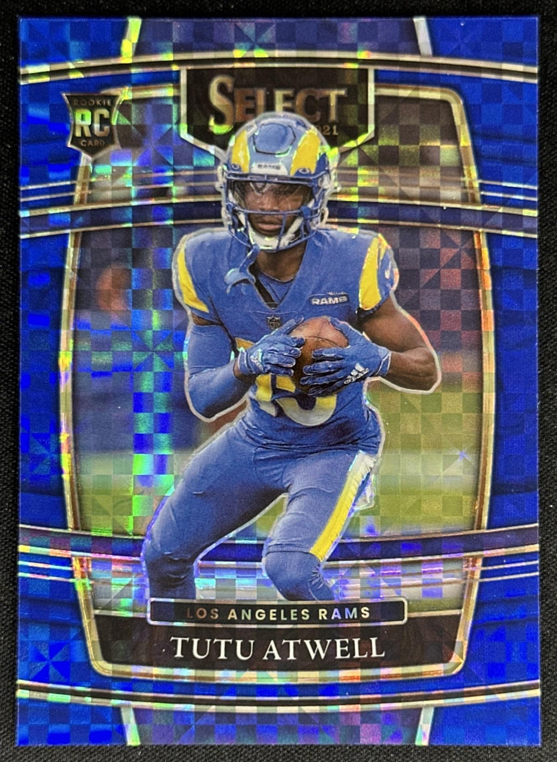 Tutu Atwell 2021 Panini Select Blue Prizm /199 Rams