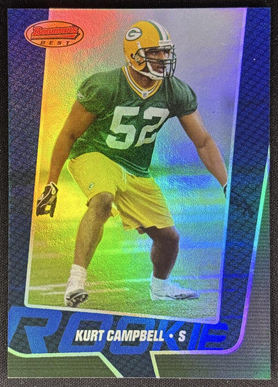 Kurt Campbell 2005 Bowman's Best Blue /1399 Packers Sports Trading Cards