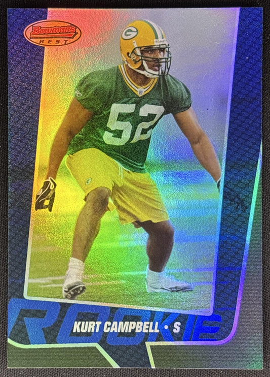 Kurt Campbell 2005 Bowman's Best Blue /1399 Packers Sports Trading Cards