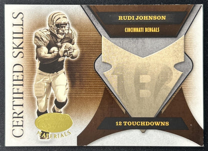 Rudi Johnson 2005 Leaf Rookies & Stars Great American Heroes White /750 Bengals