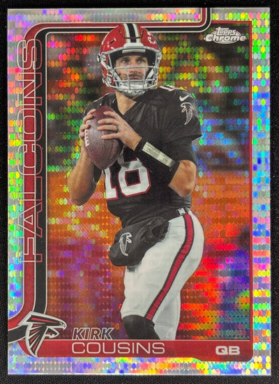 Kirk Cousins 2025 Topps Chrome Pulsar Refractor Falcons Default Title Football