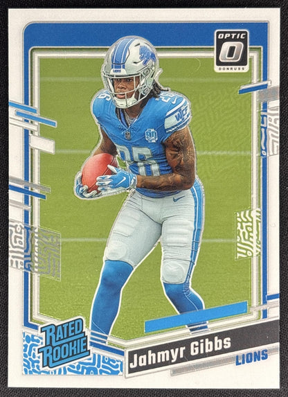 Jahmyr Gibbs 2023 Panini Donruss Optic Lions