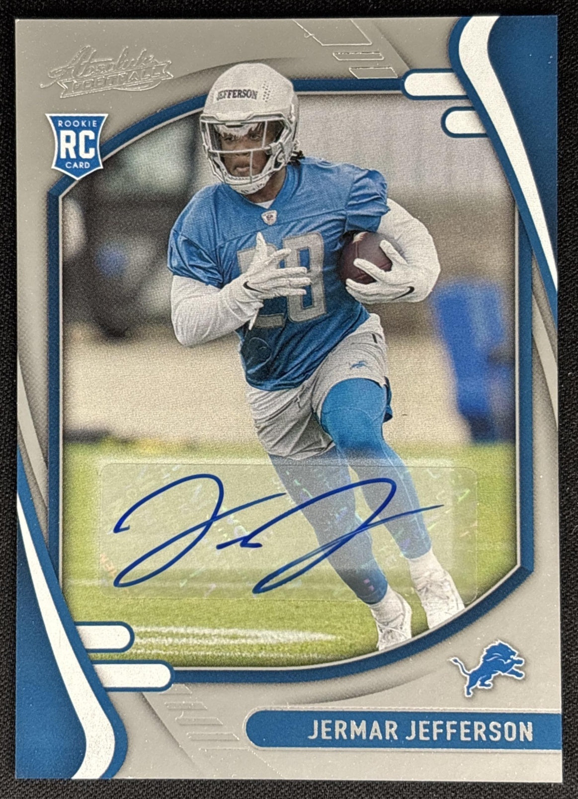 Jermar Jefferson 2021 Panini Absolute Signature Rookies Lions
