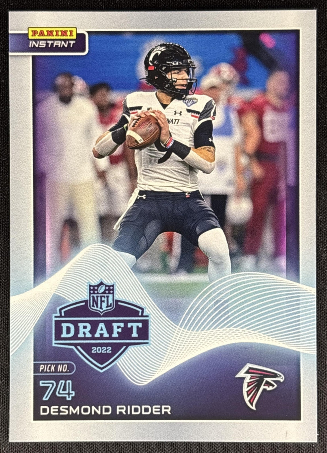 Desmond Ridder 2022 Panini Instant NFL Draft Night Falcons Sports Trading Cards