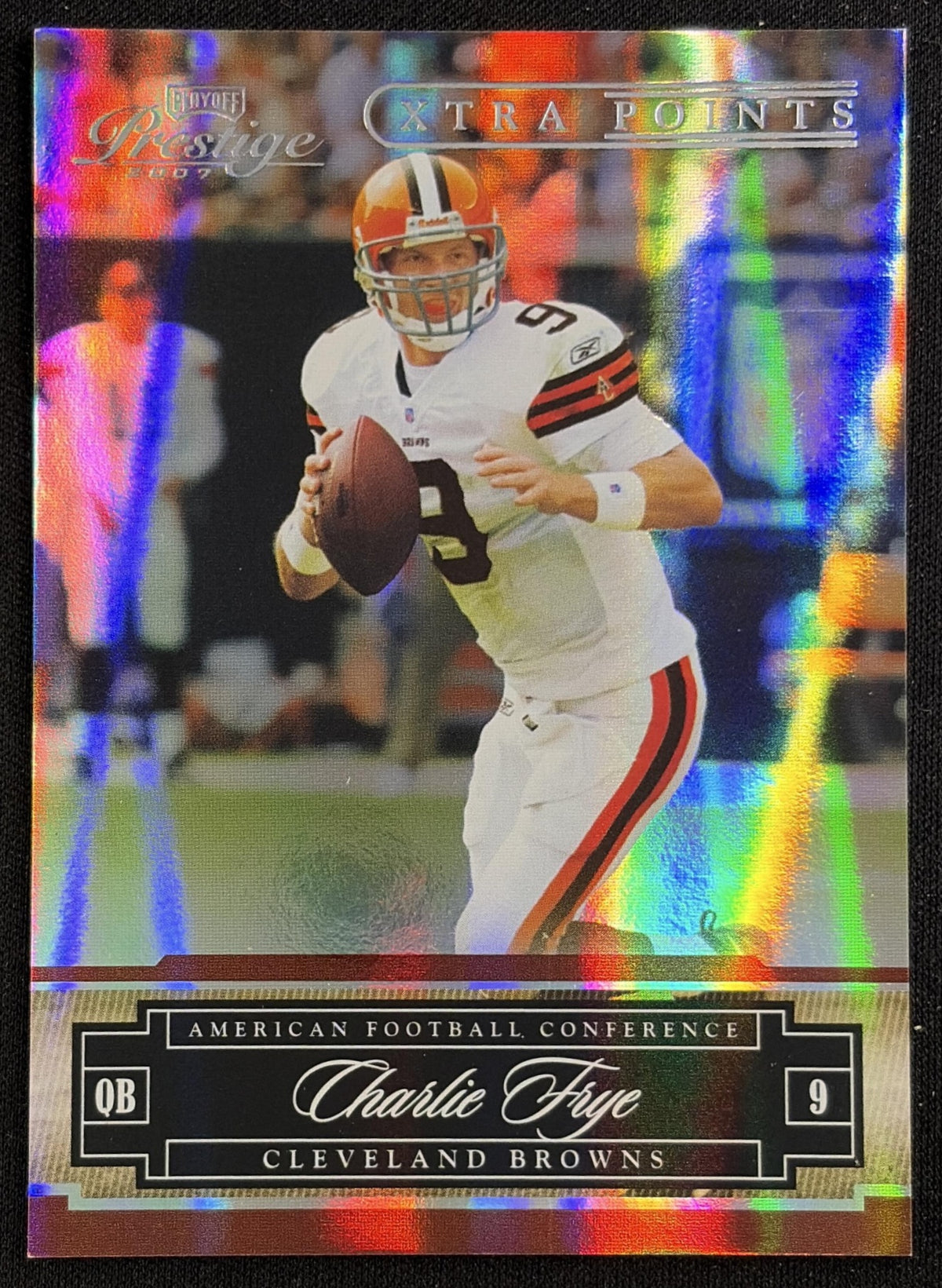 Charlie Frye 2007 Donruss Threads Silver Holofoil /100 Browns Sports Trading Card
