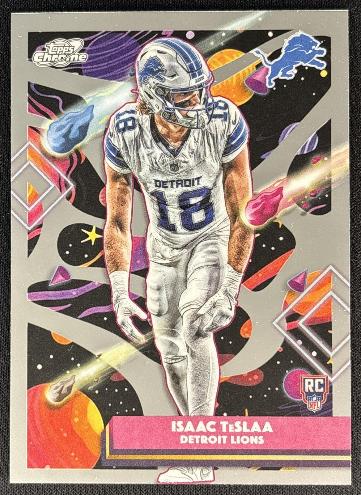 Isaac TeSlaa 2025 Topps Cosmic Chrome Lions