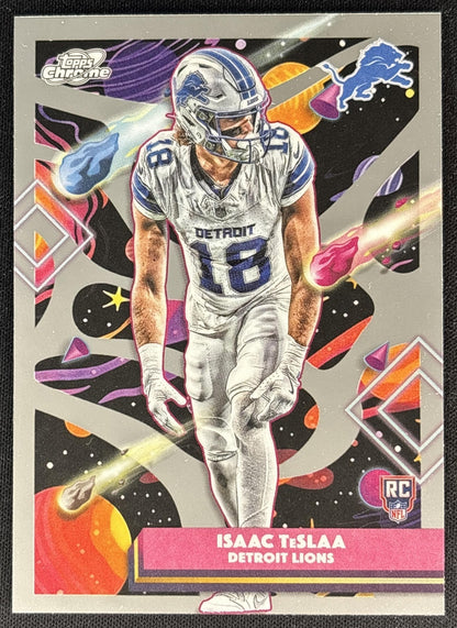 Isaac TeSlaa 2025 Topps Cosmic Chrome Lions