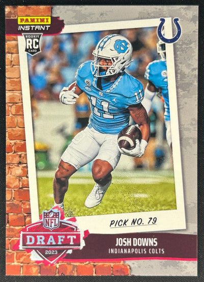 Josh Downs 2023 Panini Instant NFL Draft Night Colts Sports Trading Cards