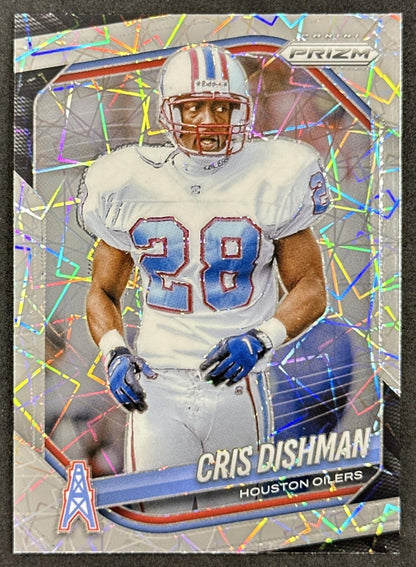 Cris Dishman 2025 Panini Prizm Lazer Oilers front