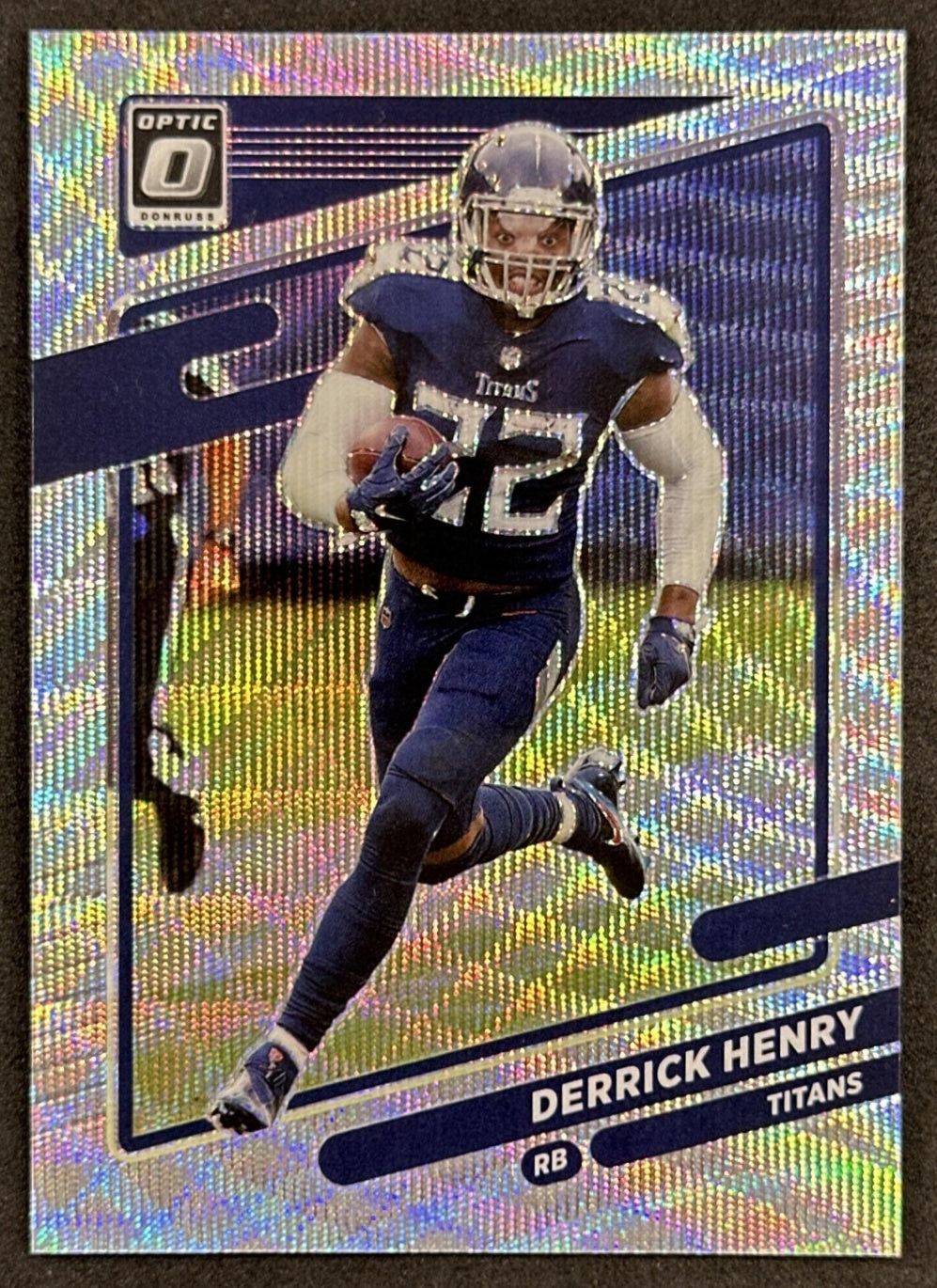 Derrick Henry 2021 Panini Donruss Optic Wave /299 Titans front