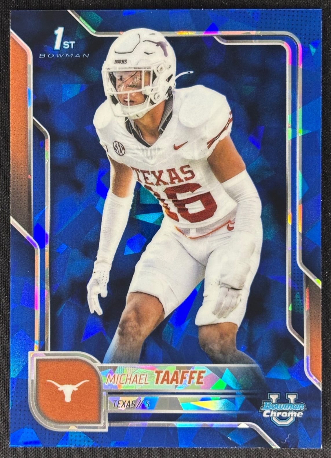 Michael Taaffe 2025 Chrome University Sapphire Prospect Longhorns - Front