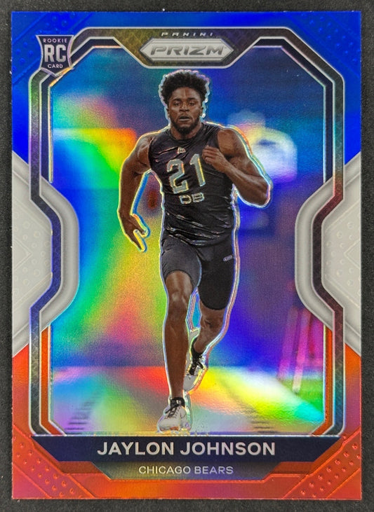 Jaylon Johnson 2020 Prizm Red White and Blue Bears - front
