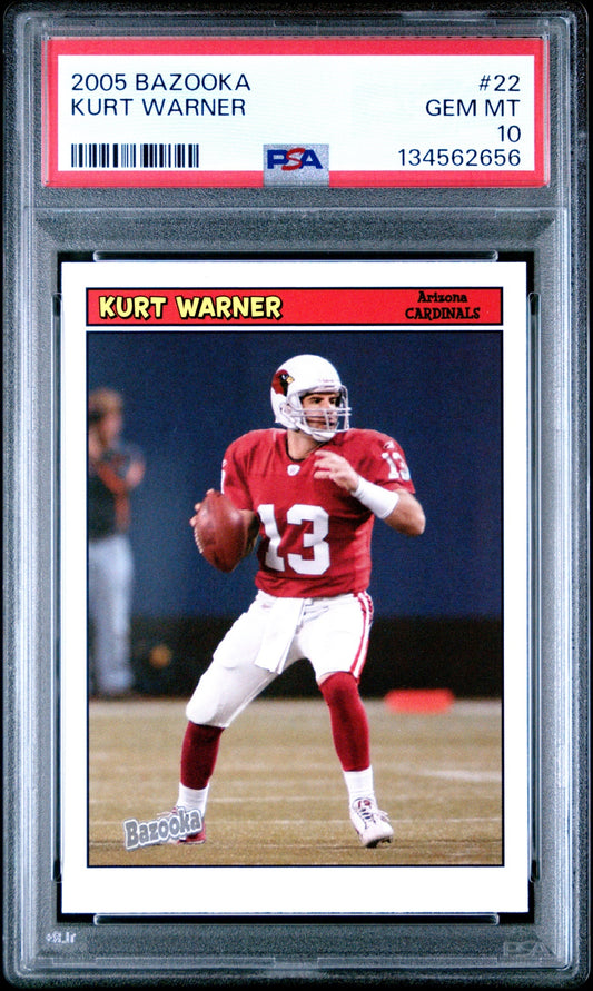 Kurt Warner 2005 Topps Bazooka PSA 10 Cardinals front