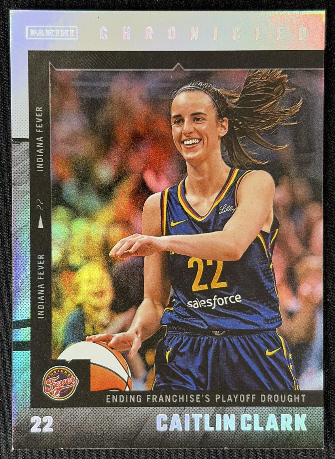 Caitlin Clark 2025 Panini Chronicled WNBA Holo Fever 14