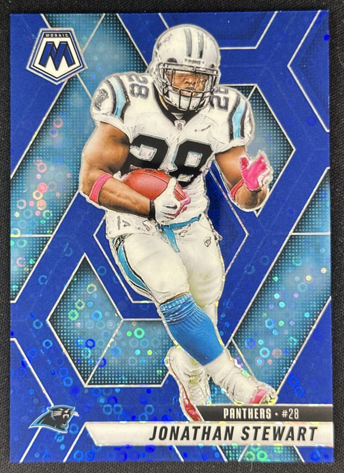 Jonathan Stewart 2025 Panini Mosaic No Huddle Blue Prizm /99 Panthers Default Title Sports Trading Cards