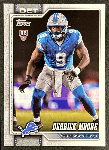 Derrick Moore 2026 Topps Flagship Rookie Lions Sports Trading Cards