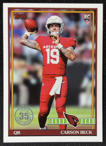 Carson Beck 2026 Topps 1991 Rookie Cardinals front