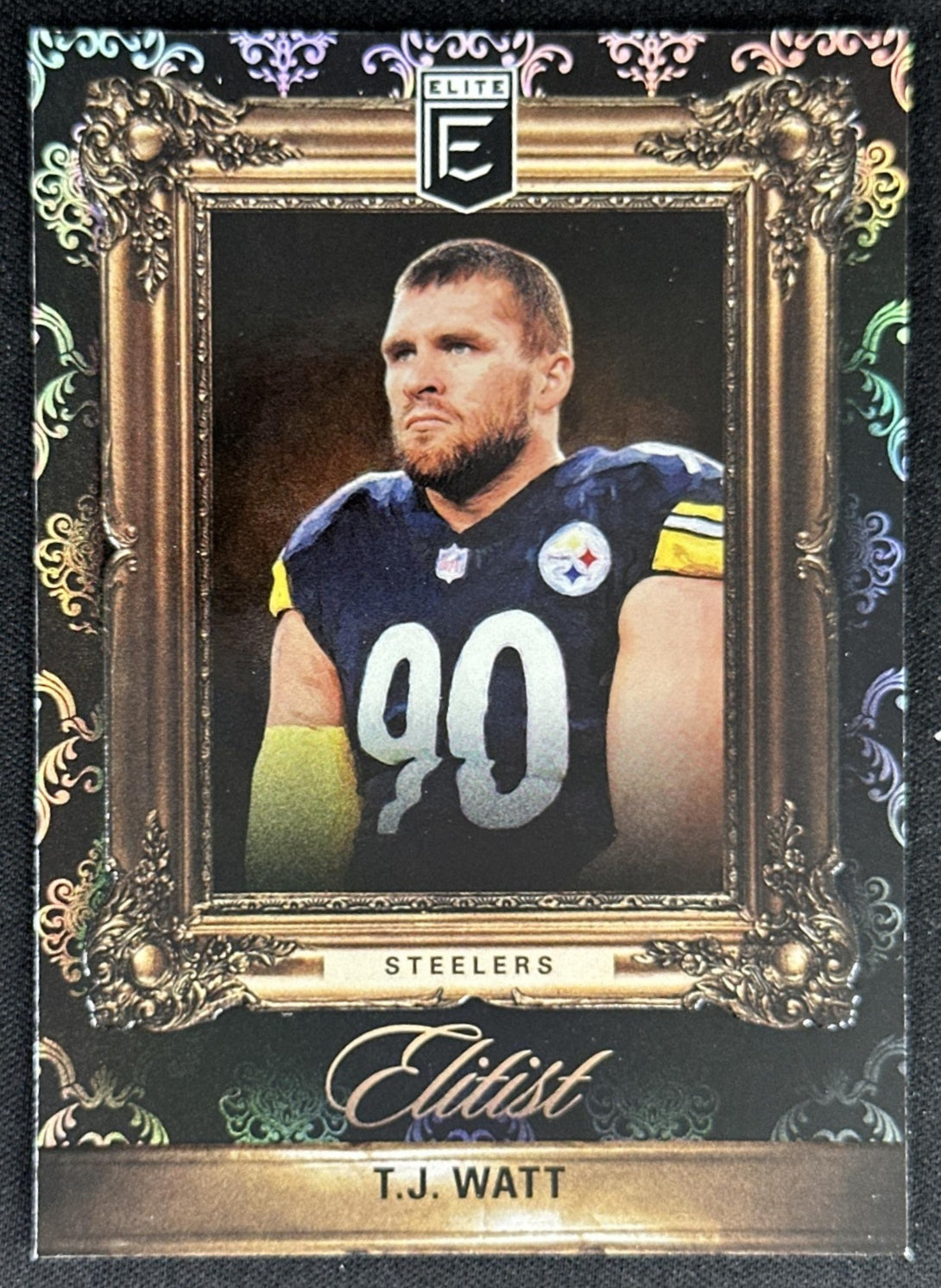 T.J. Watt 2022 Panini Donruss Elite Elitist Steelers
