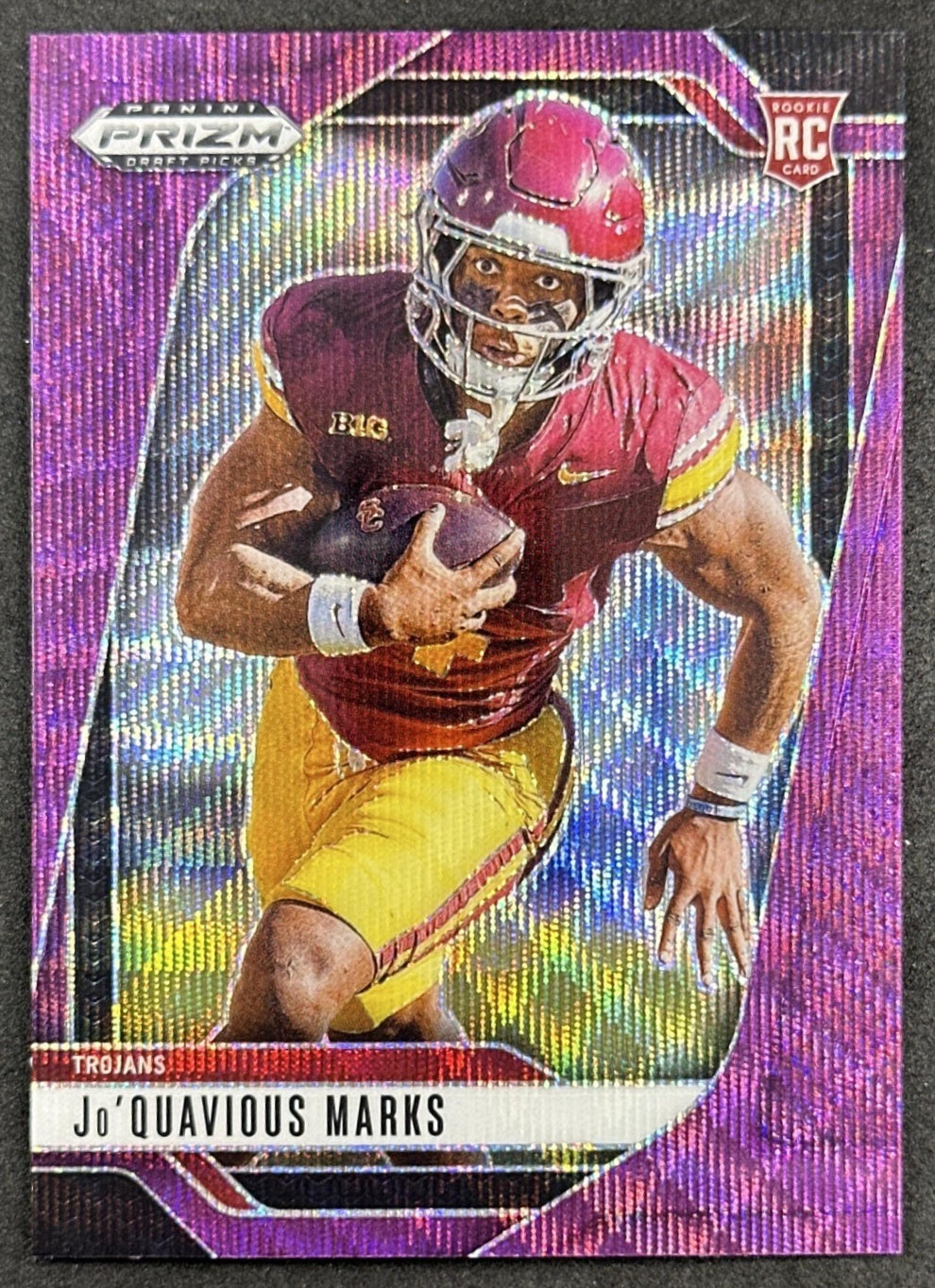 Jo'Quavious Marks 2025 Panini Prizm Draft Picks Purple Wave Trojans Texans