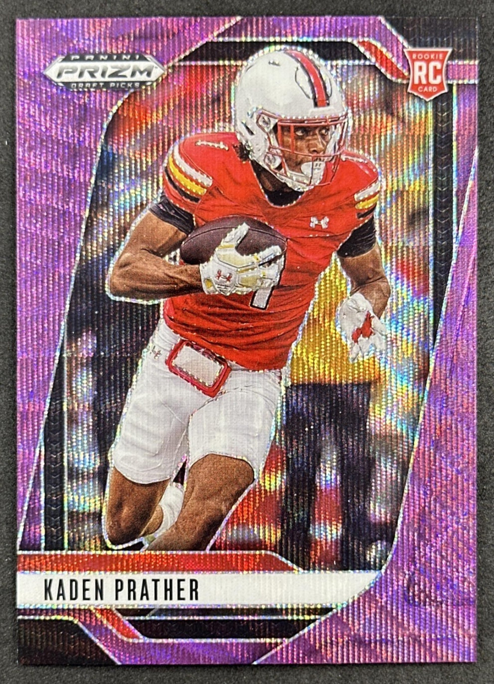 Kaden Prather 2025 Panini Prizm Draft Picks Purple Wave Terrapins Bills