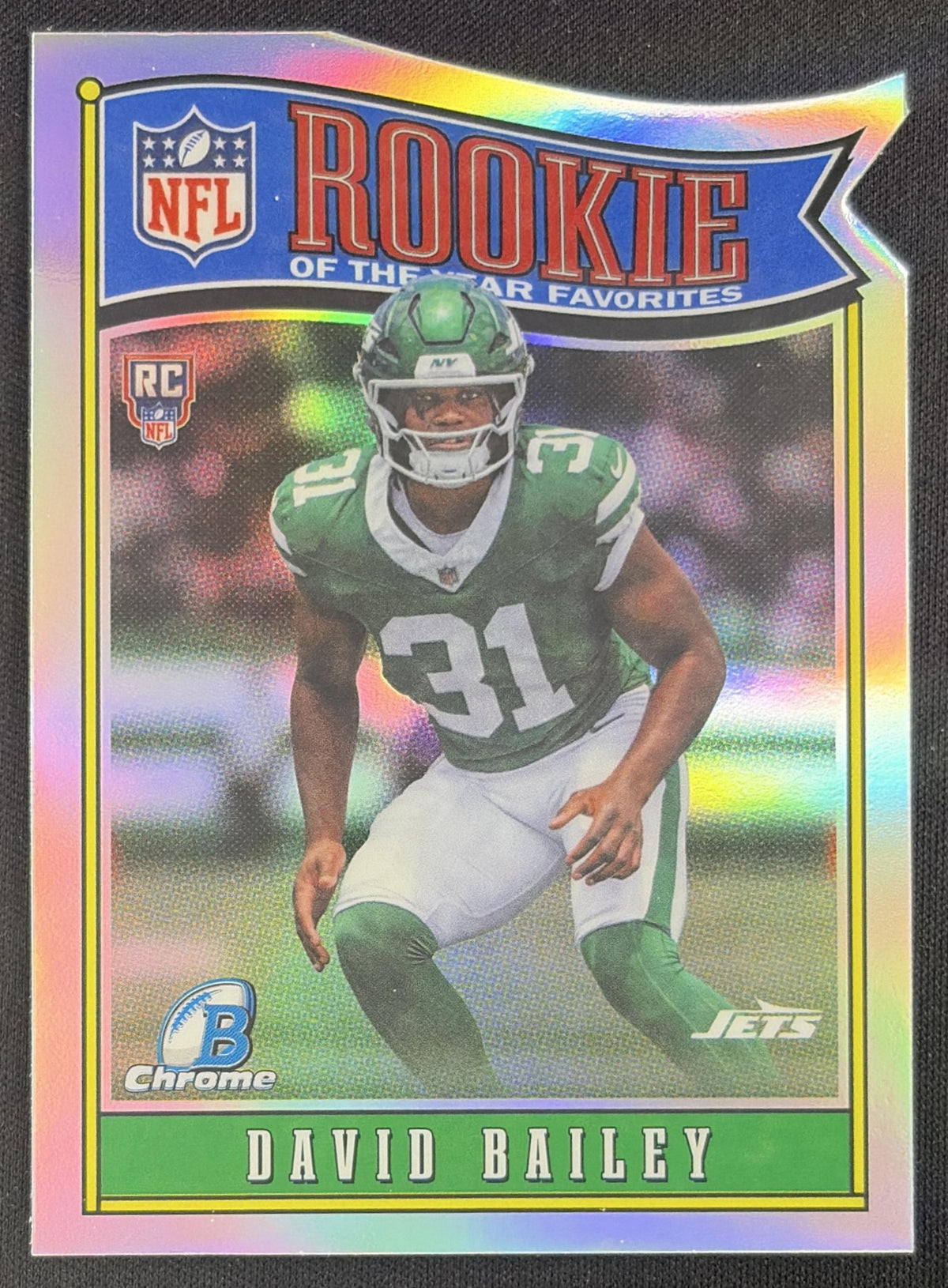 David Bailey 2026 Bowman Chrome ROY Favorites Refractor Jets
