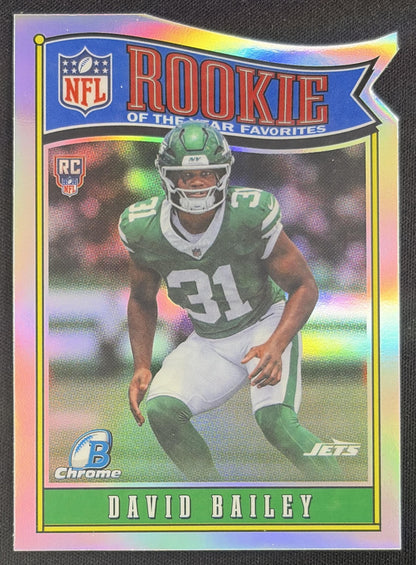 David Bailey 2026 Bowman Chrome ROY Favorites Refractor Jets