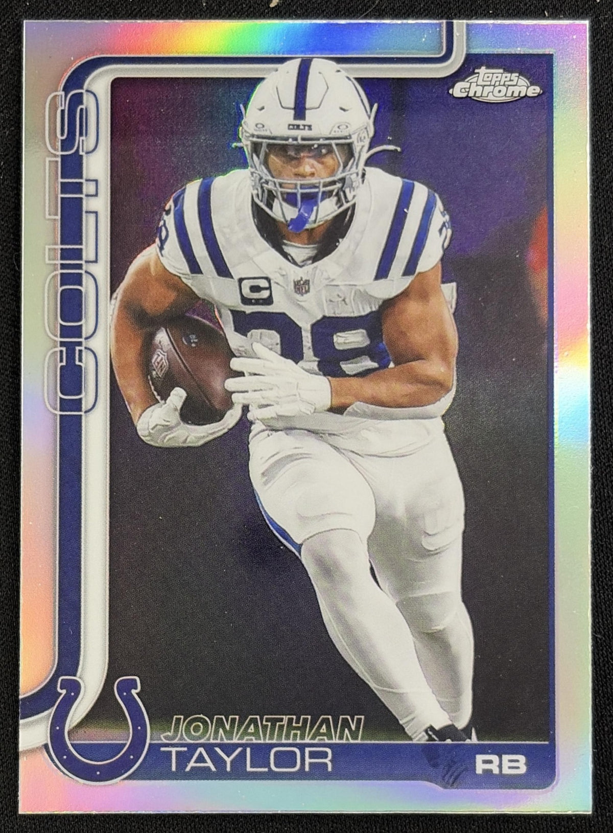 Jonathan Taylor 2025 Topps Chrome Refractor Colts - Front