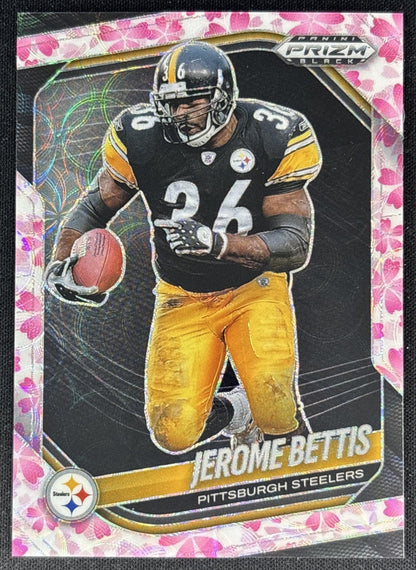 Jerome Bettis 2025 Panini Prizm Black Cherry Blossom /20 Steelers Football