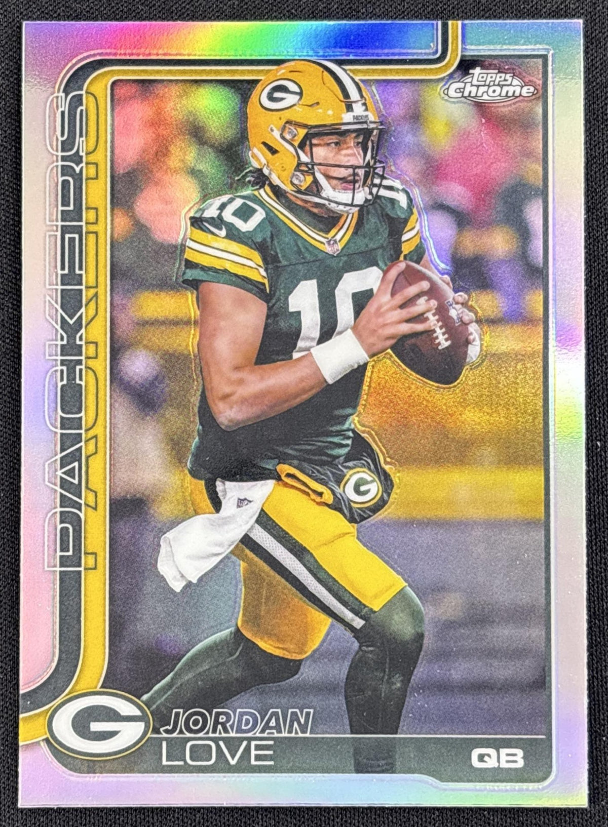 Jordan Love 2025 Topps Chrome Refractor Packers