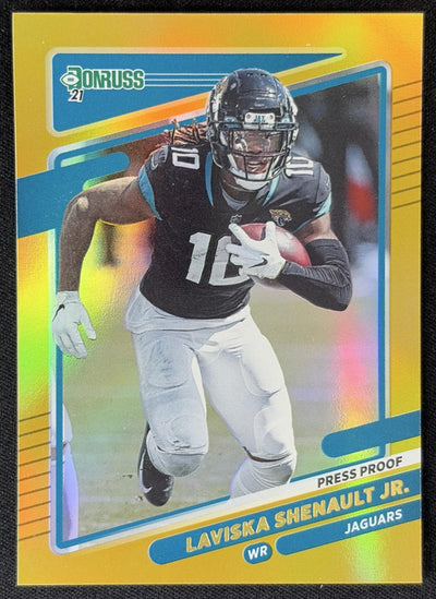 Laviska Shenault Jr. 2021 Panini Donruss Press Proof Premium Jaguars Sports Trading Card