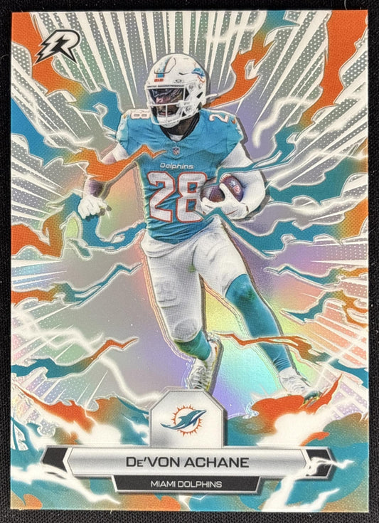 De'Von Achane 2025 Topps Resurgence Refractor Dolphins